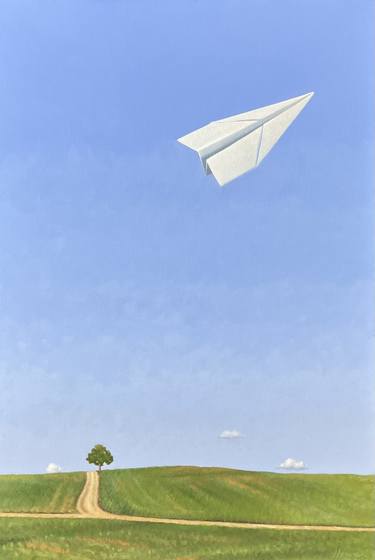 Print of Fine Art Airplane Paintings by Suzanne Howe