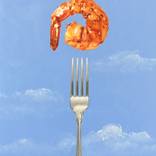 Shrimp with Fork by Suzanne Howe