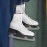 Close up of the skates in all their scuffed up glory.