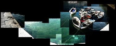 Tied Boats (Photo joiner / Collage) - Limited Edition of 1 thumb