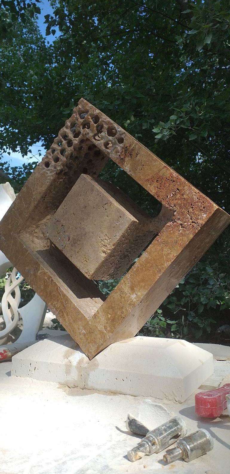 Original Contemporary Abstract Sculpture by Andrej Mitevski