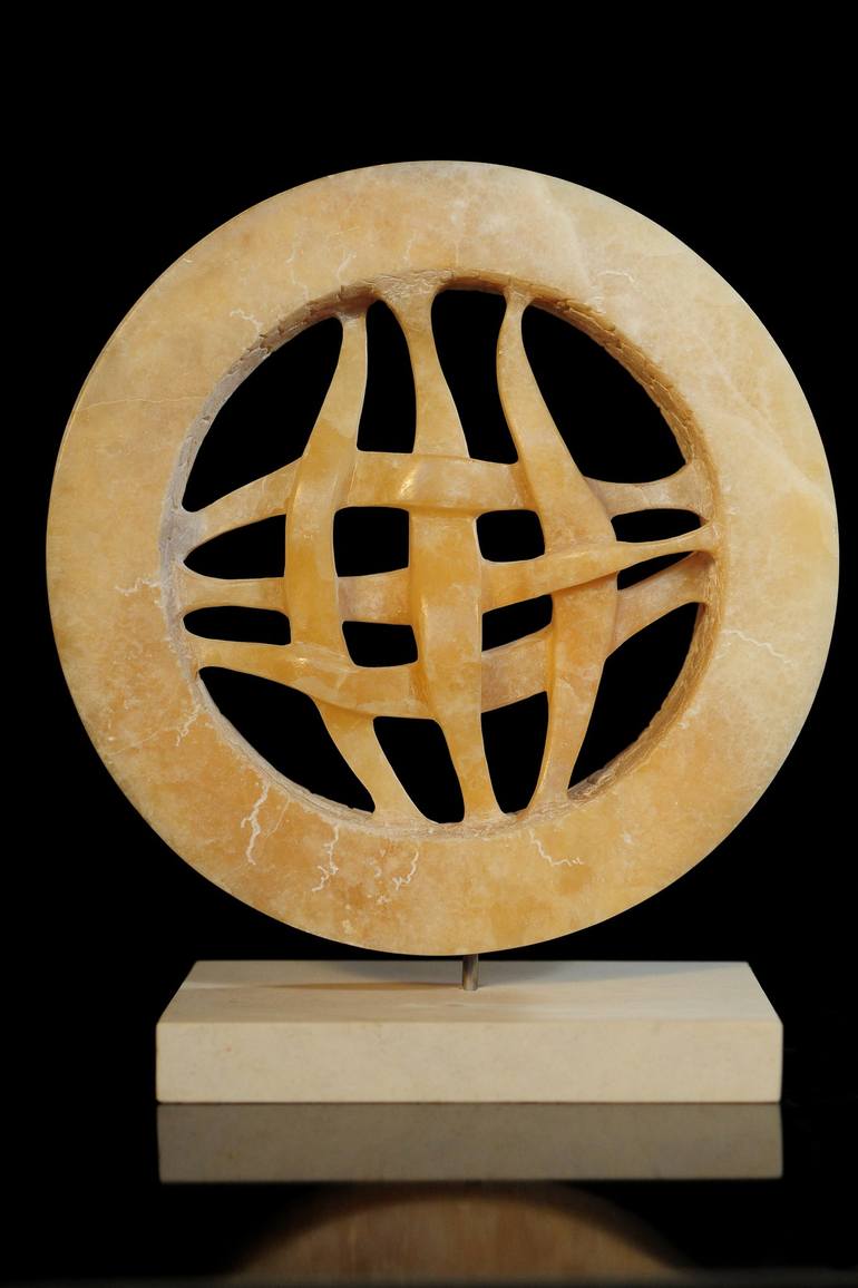 Twisted onyx Sculpture by Andrej Mitevski