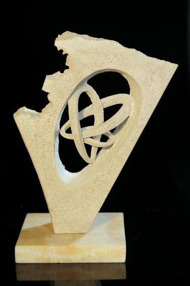 Original Geometric Abstract Sculpture by Andrej Mitevski