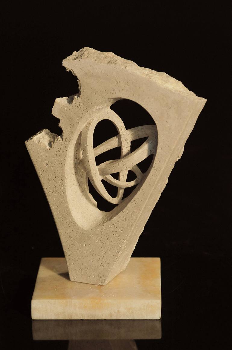 Original Geometric Abstract Sculpture by Andrej Mitevski