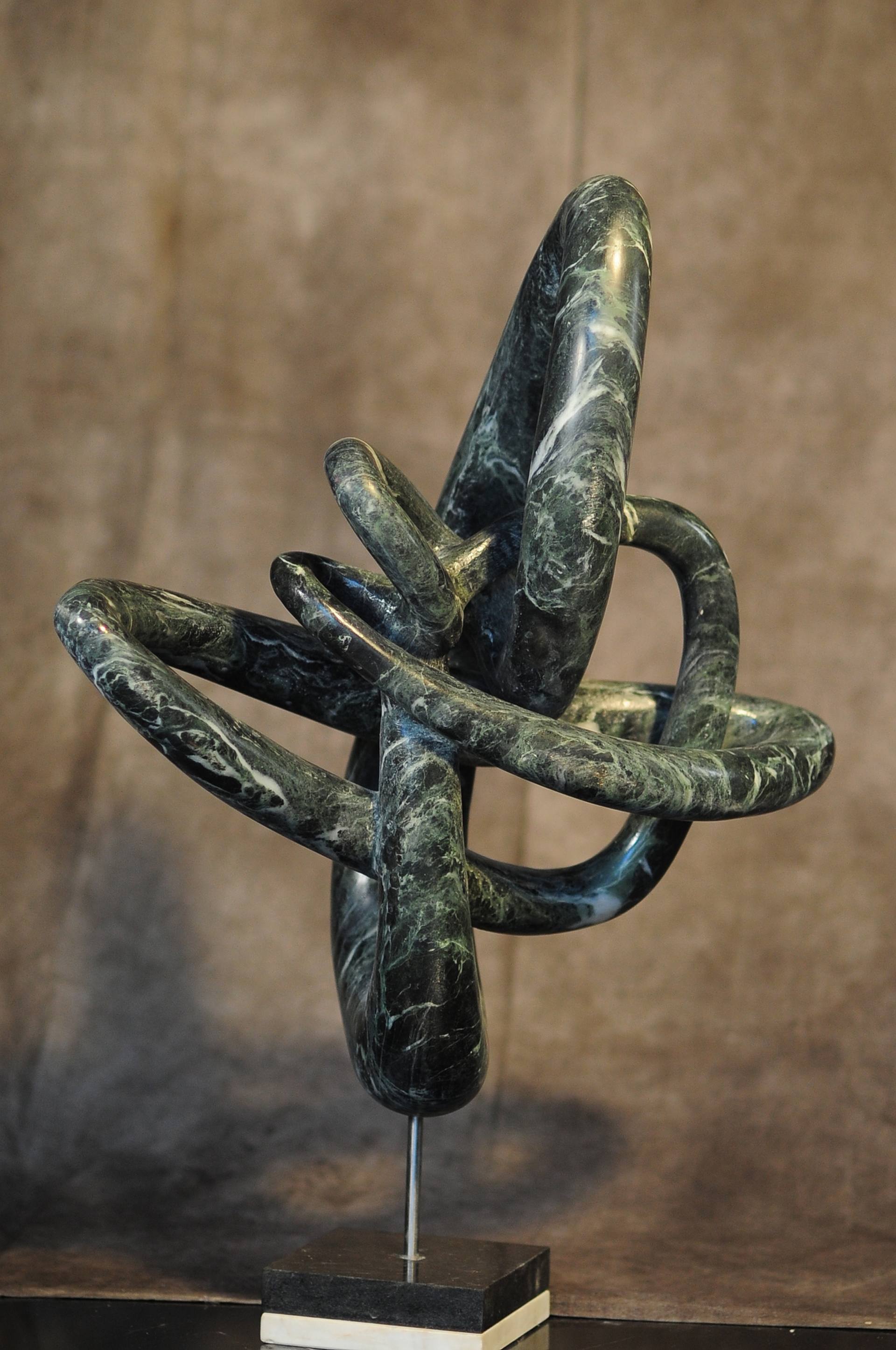 Twisted onyx Sculpture by Andrej Mitevski