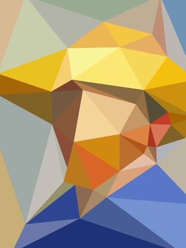 Print of Cubism Portrait Paintings by allo - Manuel Herrera