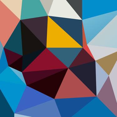 Print of Abstract Geometric Paintings by allo - Manuel Herrera