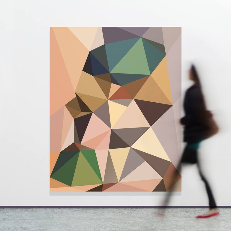 Original Abstract Geometric Painting by allo - Manuel Herrera