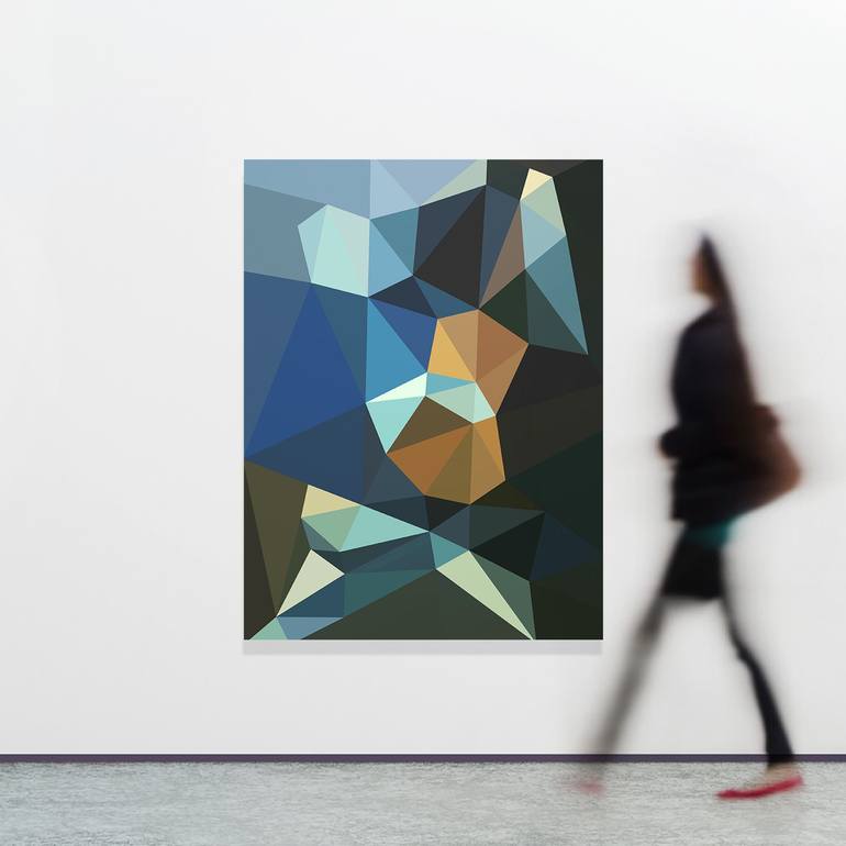 Original Abstract Geometric Painting by allo - Manuel Herrera