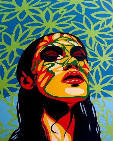 Print of Pop Art Women Paintings by Hakan Ecevit