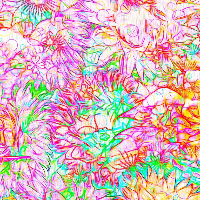 Original Abstract Expressionism Floral Digital by Scott Gieske