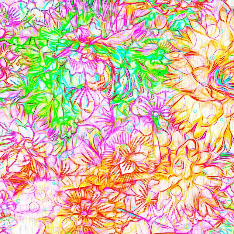 Original Abstract Expressionism Floral Digital by Scott Gieske