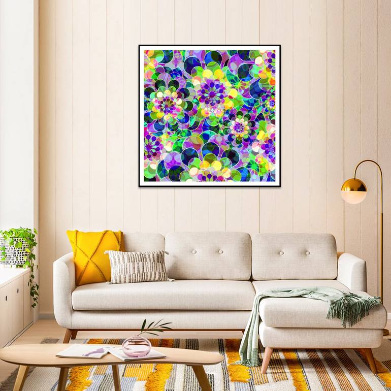 Original Abstract Expressionism Floral Digital by Scott Gieske