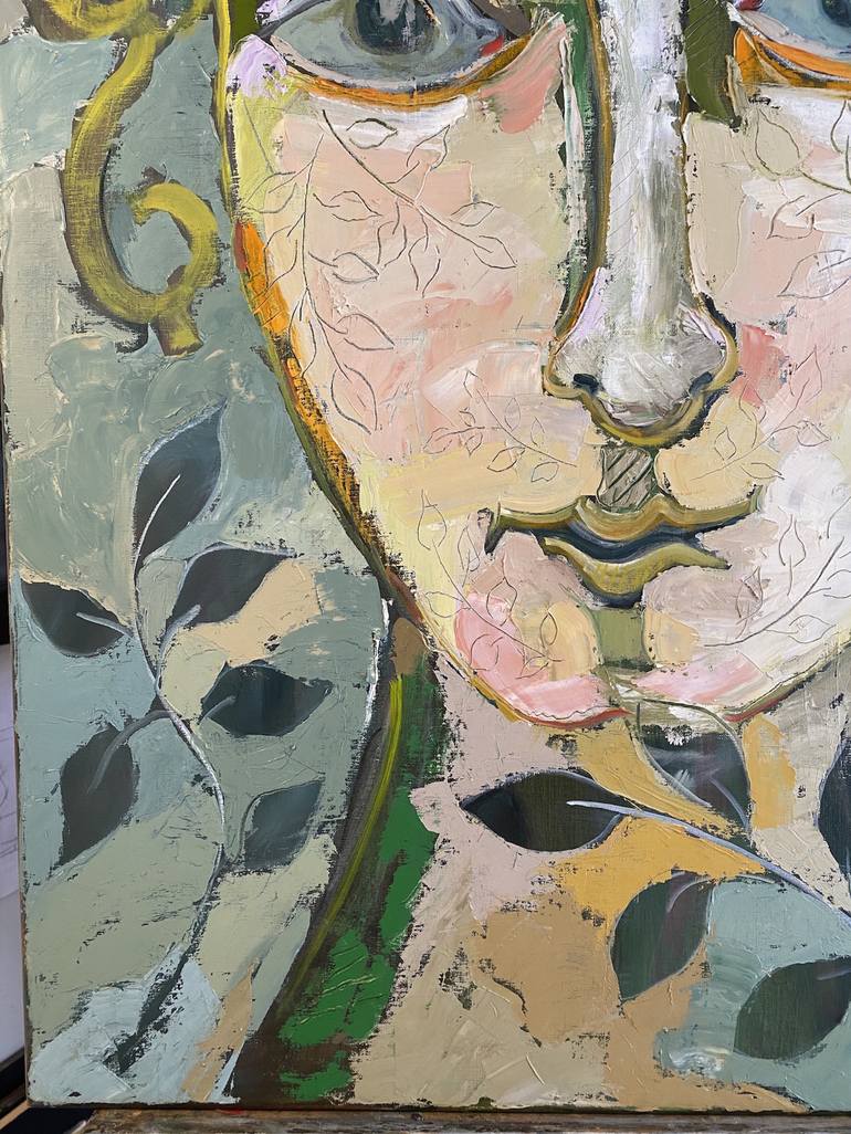 Original Abstract Portrait Painting by Gregory Gorman