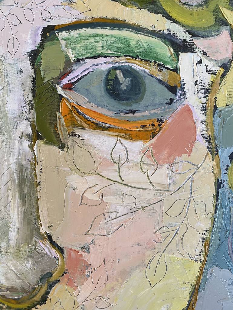 Original Abstract Portrait Painting by Gregory Gorman