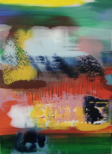 Original Abstract Expressionism Abstract Paintings by Virginia Glasmacher