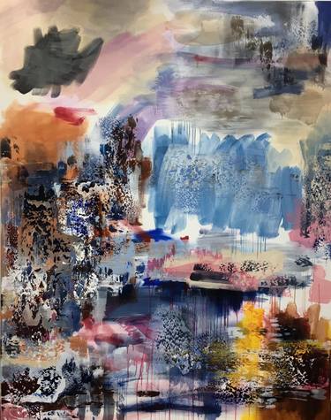 Original Abstract Expressionism Abstract Paintings by Virginia Glasmacher