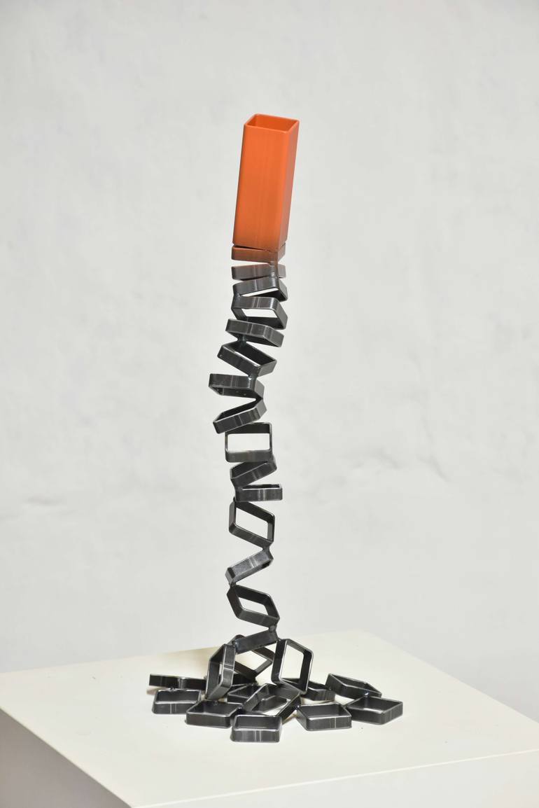 Original Art Nouveau Abstract Sculpture by Yannick Bouillault