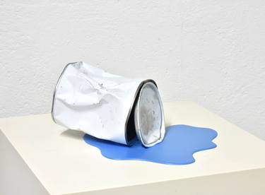 Saatchi Art Artist Yannick Bouillault; Sculpture, “Le vieux pot de bleu” #art