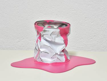 Saatchi Art Artist Yannick Bouillault; Sculpture, “Le vieux pot de peinture rose” #art