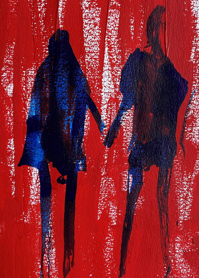 Original Contemporary People Painting by Cigdem Corek