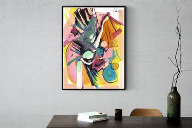 Original Abstract Painting by Cigdem Corek