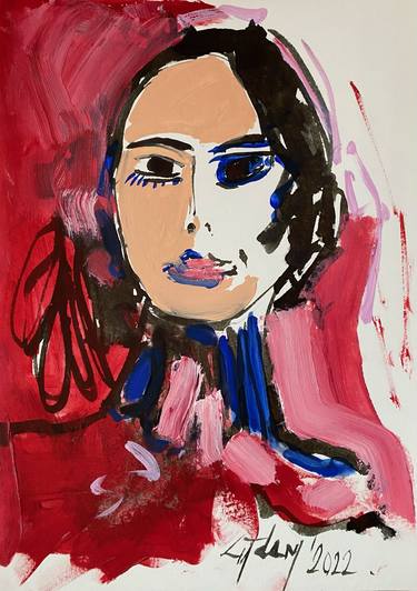 Original Abstract Women Paintings by cigdem corek