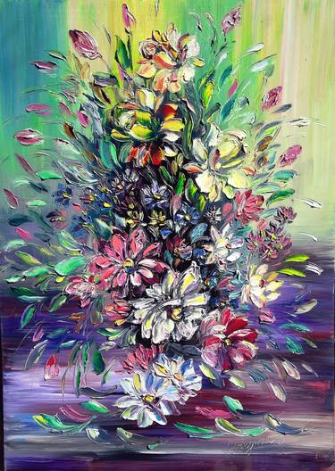 Print of Abstract Expressionism Botanic Paintings by Irina Oliinyk