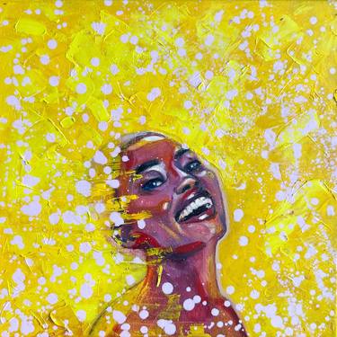 black woman portrait oil painting thumb