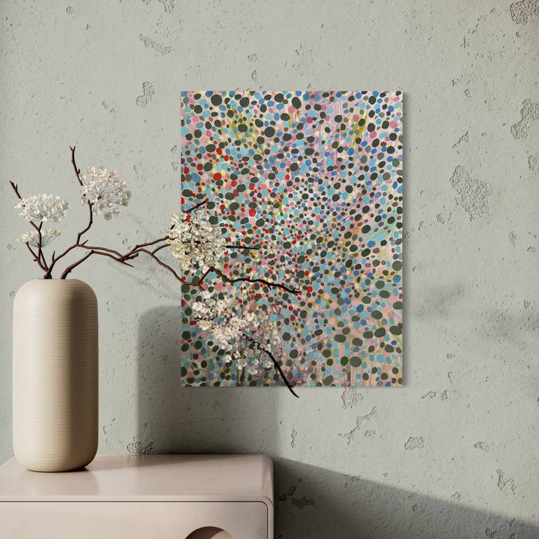 Original Abstract Expressionism Abstract Painting by Julia Brinkfrau