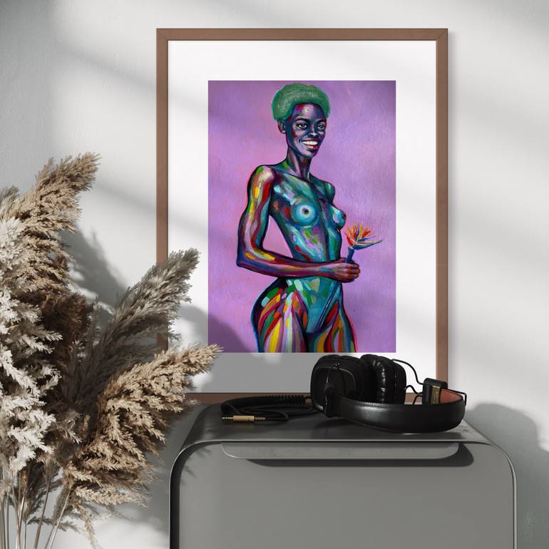 Original Conceptual Women Painting by Julia Brinkfrau