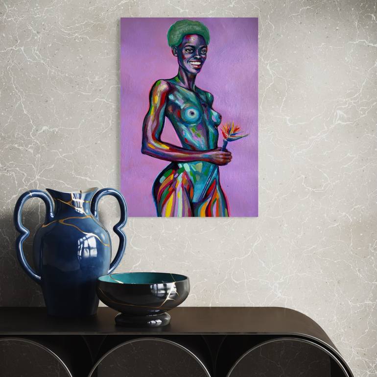 Original Conceptual Women Painting by Julia Brinkfrau