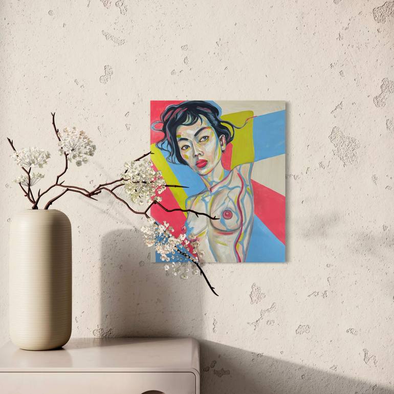 Original Portraiture Women Painting by Julia Brinkfrau