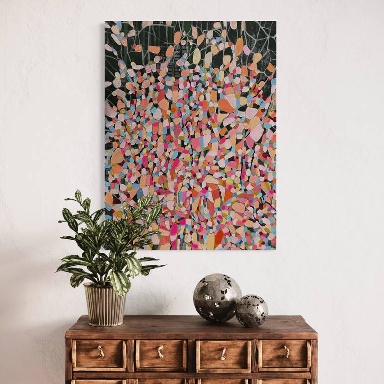 Original Abstract Expressionism Abstract Painting by Julia Brinkfrau