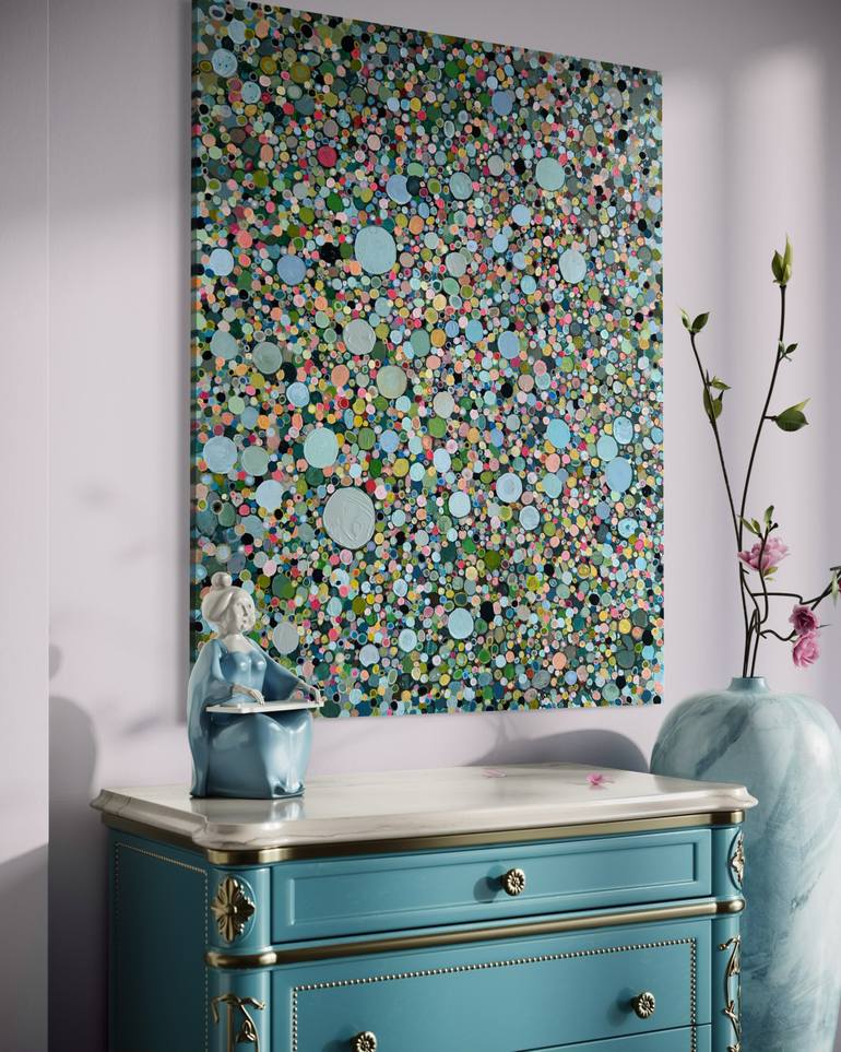 Original Abstract Expressionism Abstract Painting by Julia Brinkfrau