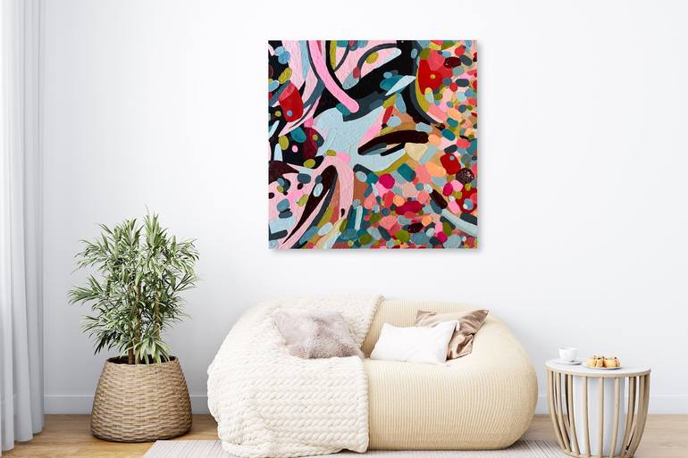 Original Abstract Expressionism Botanic Painting by Julia Brinkfrau