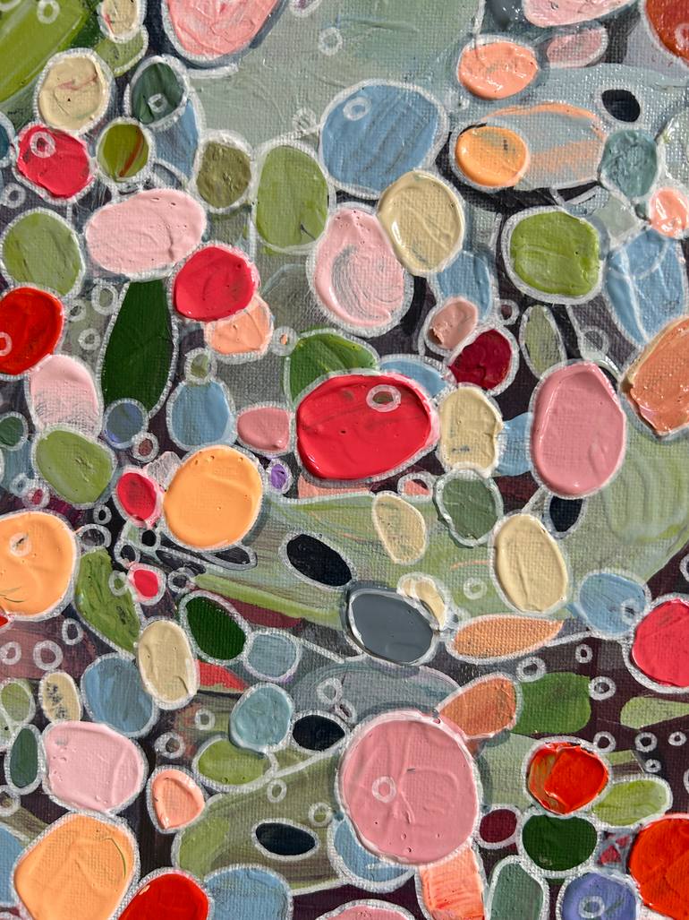 Original Abstract Expressionism Abstract Painting by Julia Brinkfrau