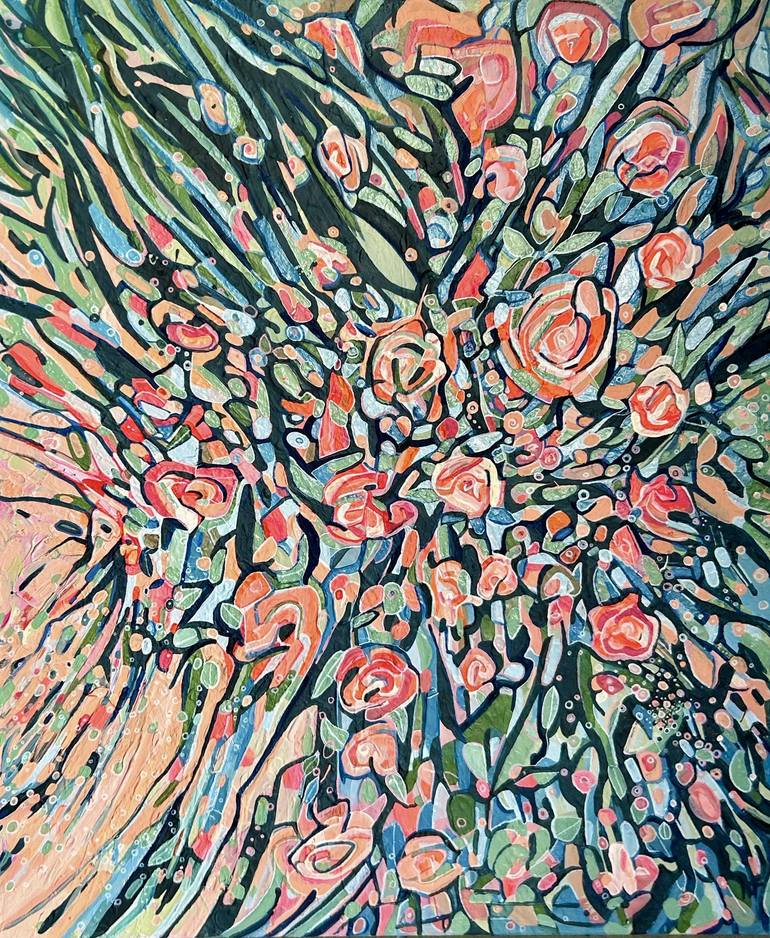 Print of Abstract Expressionism Abstract Paintings by Julia Brinkfrau