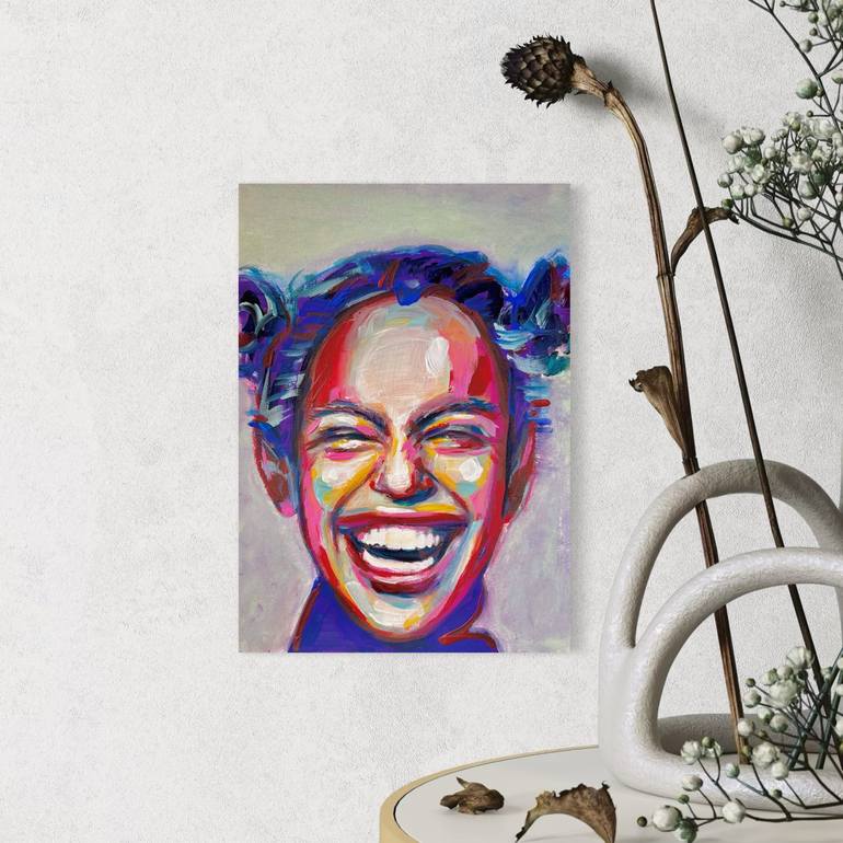 Original Abstract Expressionism Women Painting by Julia Brinkfrau