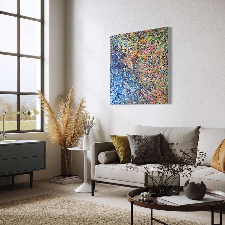 Original Abstract Expressionism Abstract Painting by Julia Brinkfrau