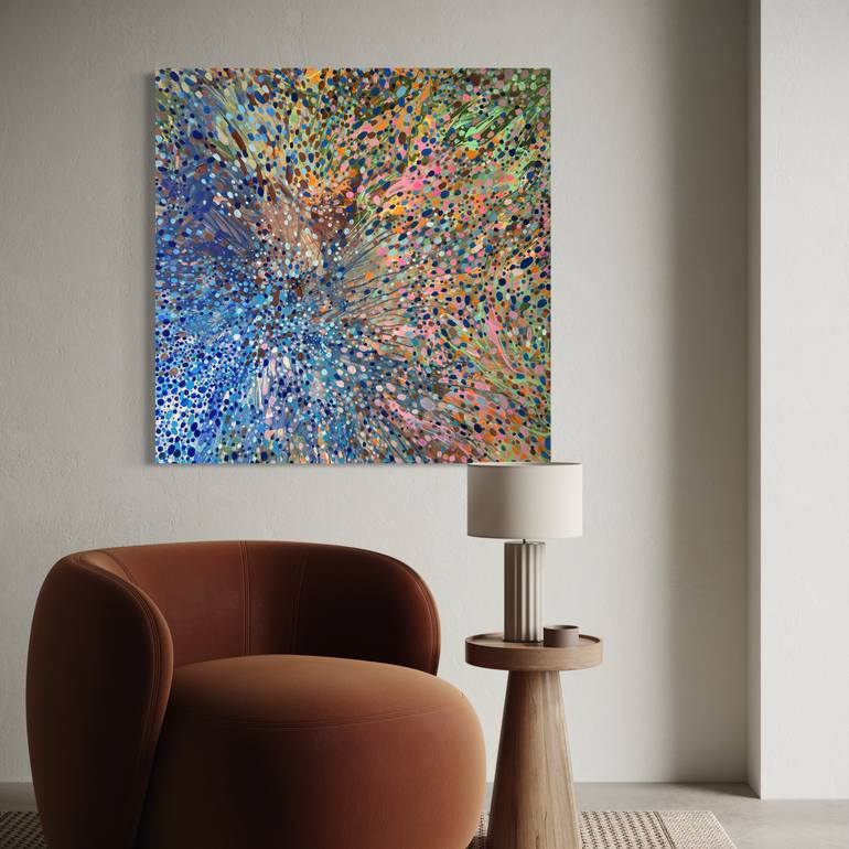 Original Abstract Expressionism Abstract Painting by Julia Brinkfrau