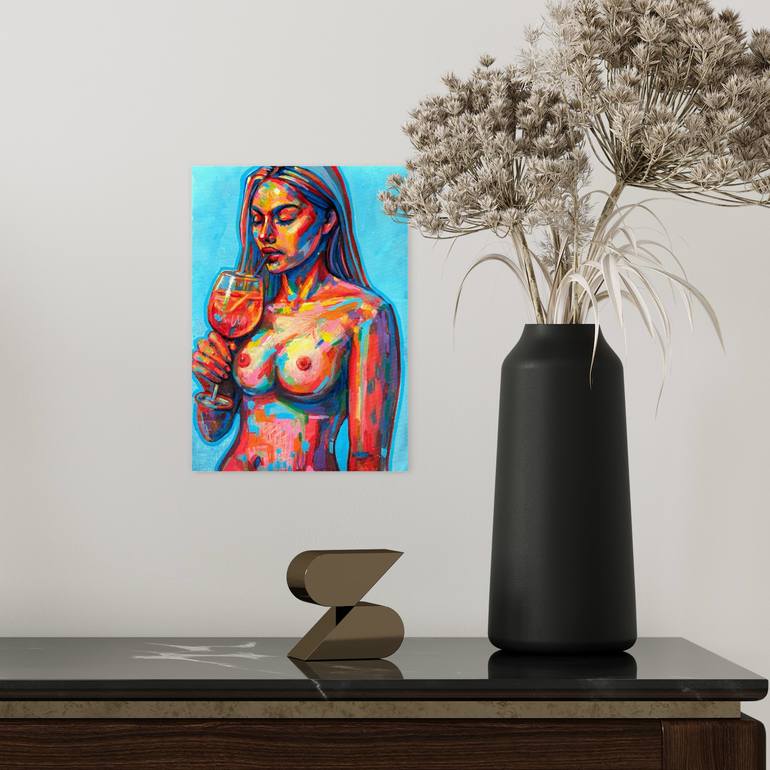Original Portraiture Women Painting by Julia Brinkfrau