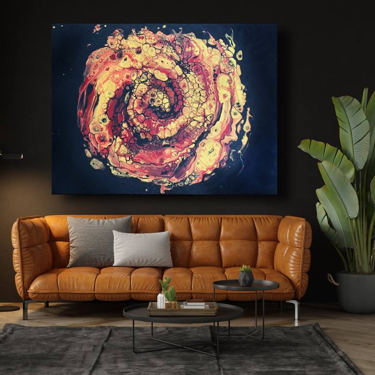 Original Abstract Science Painting by Julia Brinkfrau