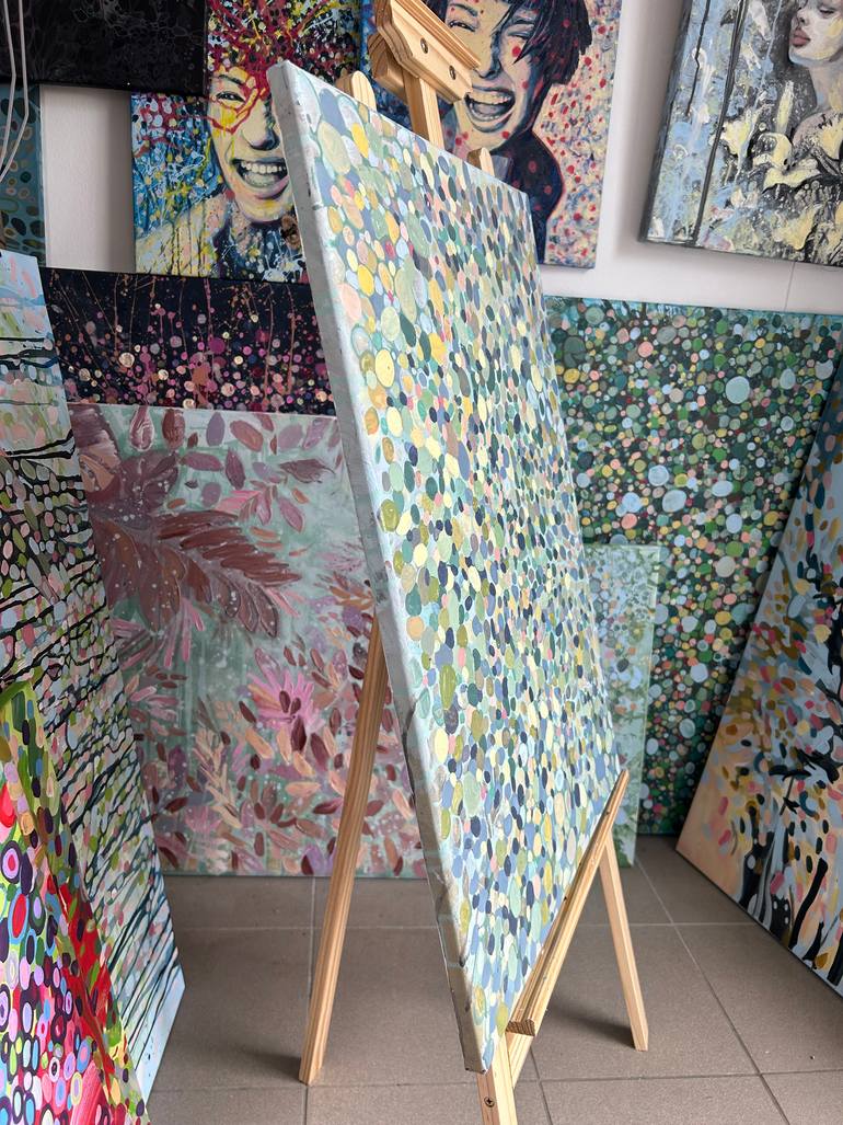 Original Abstract Expressionism Abstract Painting by Julia Brinkfrau