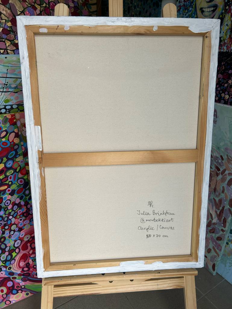 Original Abstract Expressionism Abstract Painting by Julia Brinkfrau