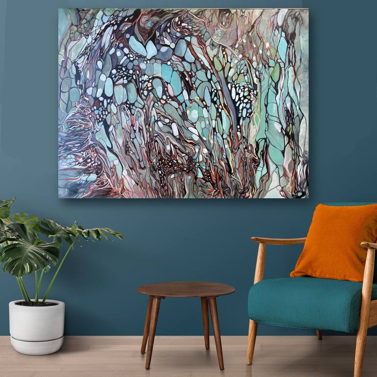 Original Fine Art Abstract Painting by Julia Brinkfrau