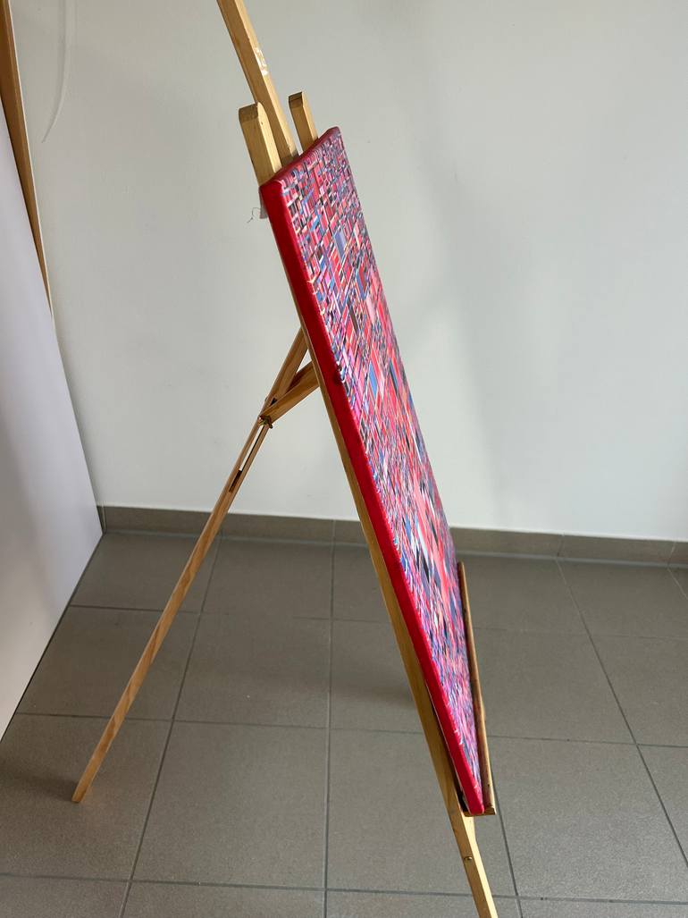 Original Abstract Geometric Painting by Julia Brinkfrau