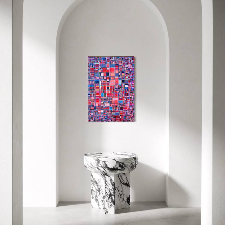 Original Abstract Geometric Painting by Julia Brinkfrau