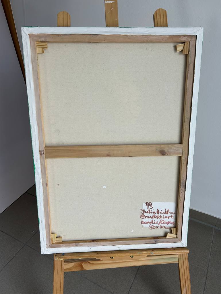 Original Geometric Abstract Painting by Julia Brinkfrau