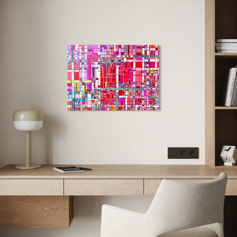 Original Abstract Geometric Painting by Julia Brinkfrau